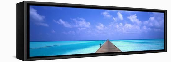 Holiday Island Maldives-null-Framed Stretched Canvas