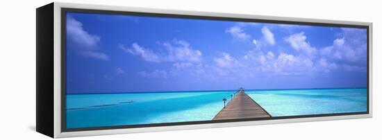 Holiday Island Maldives-null-Framed Stretched Canvas