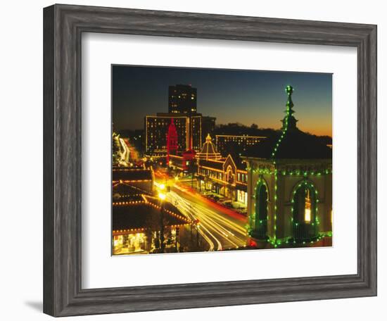 Holiday Lights, Country Club Plaza, Kansas City, Missouri, USA-Michael Snell-Framed Photographic Print