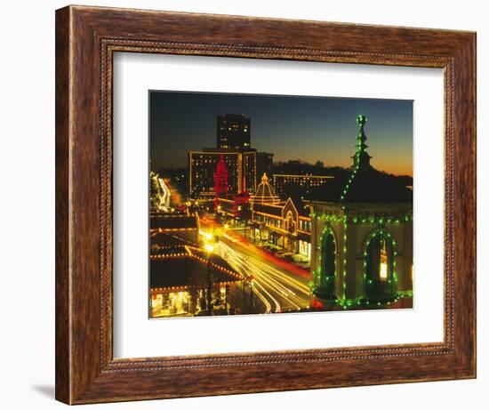 Holiday Lights, Country Club Plaza, Kansas City, Missouri, USA-Michael Snell-Framed Photographic Print