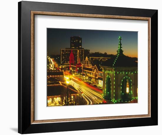 Holiday Lights, Country Club Plaza, Kansas City, Missouri, USA-Michael Snell-Framed Photographic Print