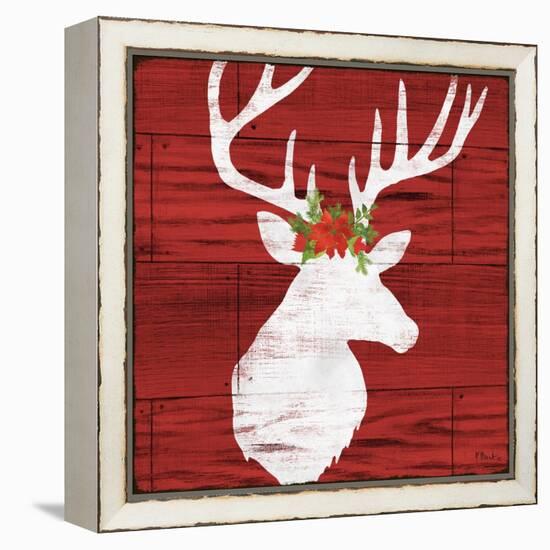 Holiday Lodge Silhouette I-Paul Brent-Framed Stretched Canvas