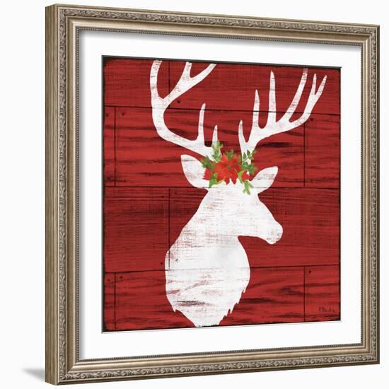 Holiday Lodge Silhouette I-Paul Brent-Framed Art Print