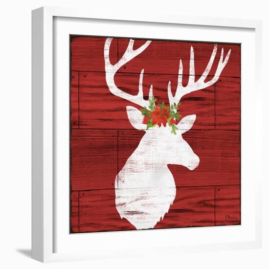 Holiday Lodge Silhouette I-Paul Brent-Framed Art Print