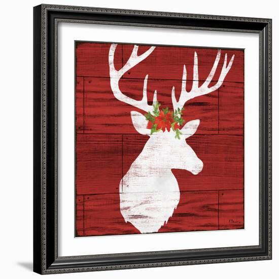 Holiday Lodge Silhouette I-Paul Brent-Framed Art Print