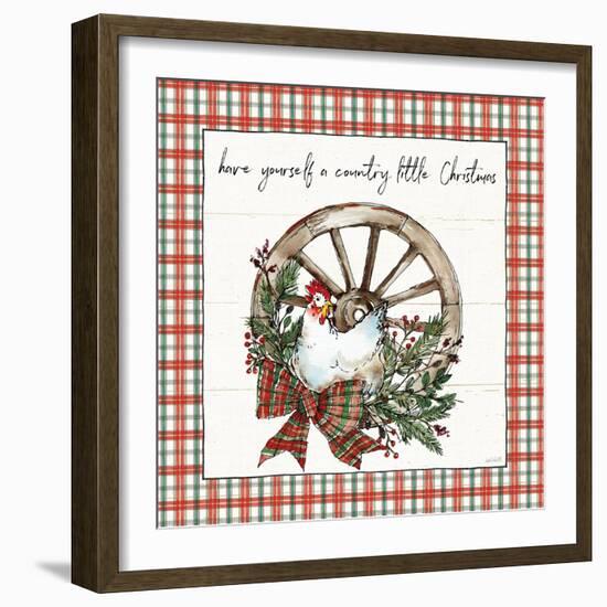 Holiday on the Farm V Plaid-Anne Tavoletti-Framed Art Print