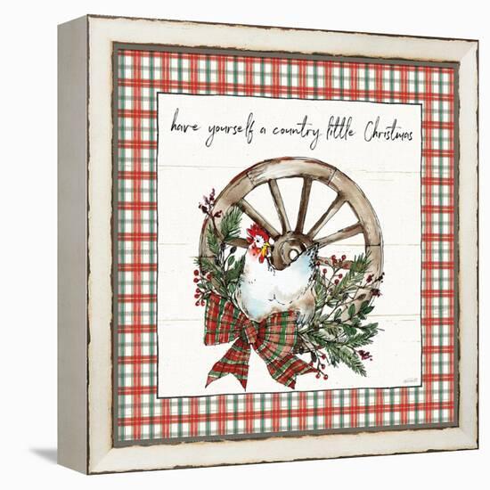 Holiday on the Farm V Plaid-Anne Tavoletti-Framed Stretched Canvas