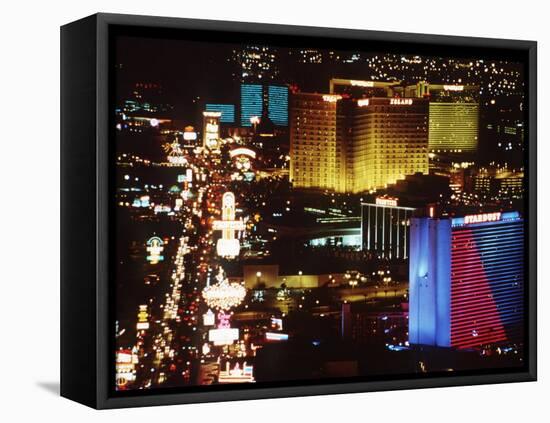 Holiday Page Las Vegas at Night, 1997-null-Framed Premier Image Canvas