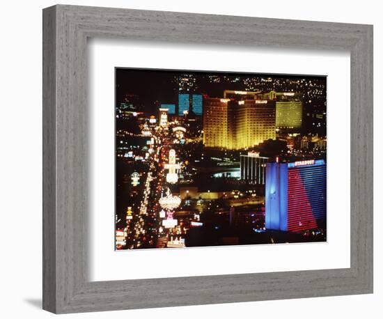 Holiday Page Las Vegas at Night, 1997-null-Framed Photographic Print