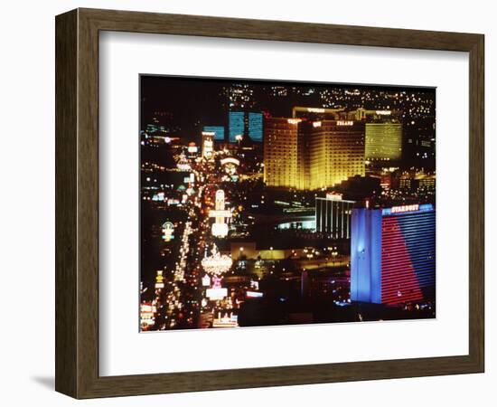 Holiday Page Las Vegas at Night, 1997-null-Framed Photographic Print