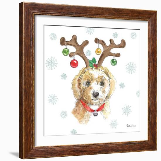 Holiday Paws VI-Beth Grove-Framed Art Print