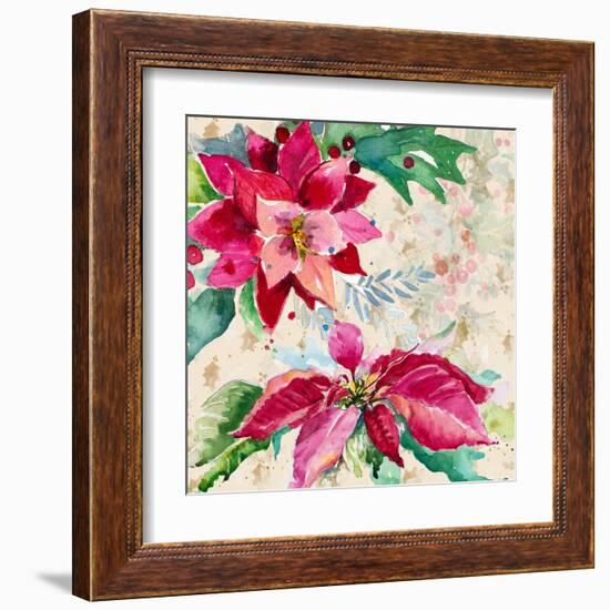 Holiday Poinsettia I-Patricia Pinto-Framed Art Print