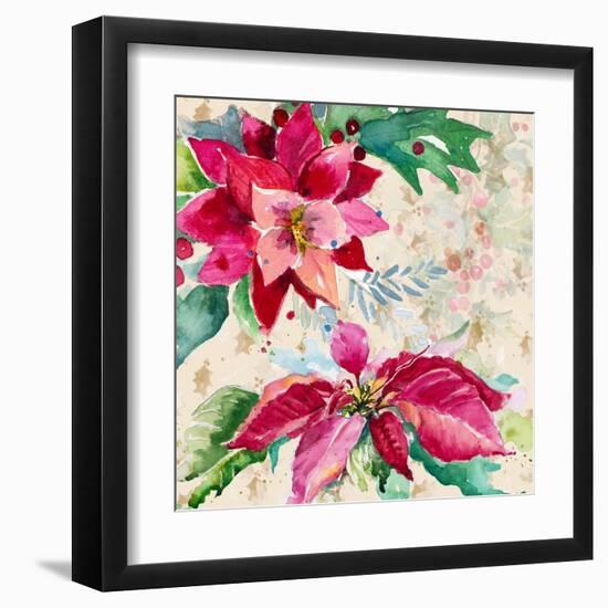 Holiday Poinsettia I-Patricia Pinto-Framed Art Print