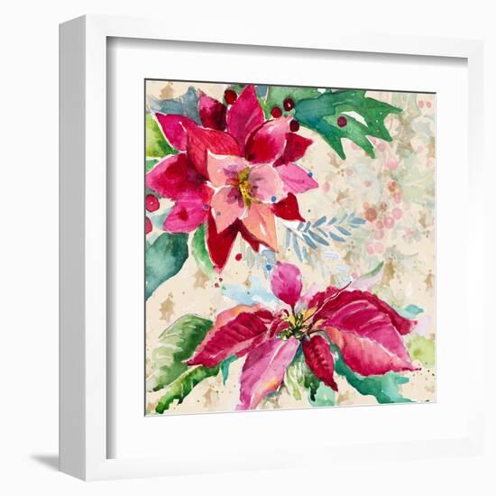 Holiday Poinsettia I-Patricia Pinto-Framed Art Print