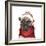 Holiday Pug-Elizabeth Medley-Framed Art Print