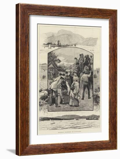 Holiday Rambles in Scotland-Alfred Edward Emslie-Framed Giclee Print