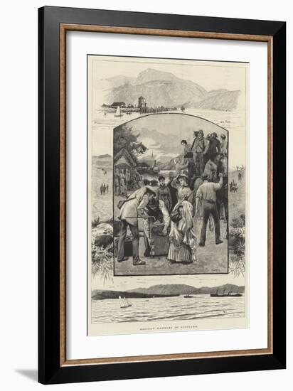 Holiday Rambles in Scotland-Alfred Edward Emslie-Framed Giclee Print