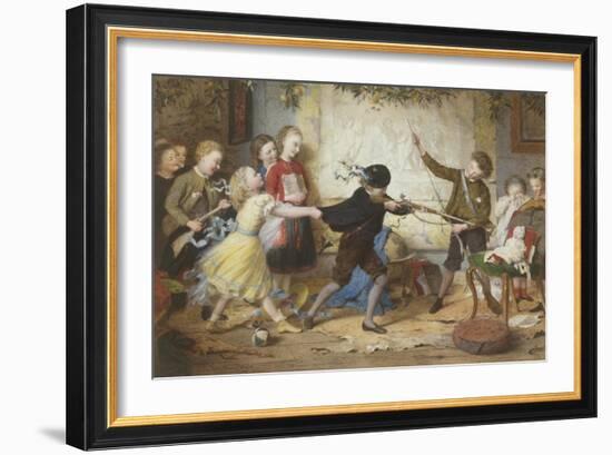 Holiday Riots Or the Muckley Children at Play, c.1869-William Jabez Muckley-Framed Giclee Print