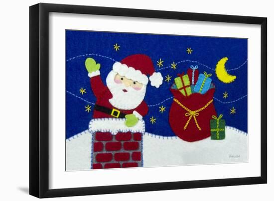 Holiday Santa-Betz White-Framed Art Print