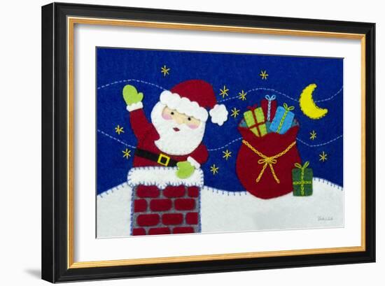 Holiday Santa-Betz White-Framed Art Print