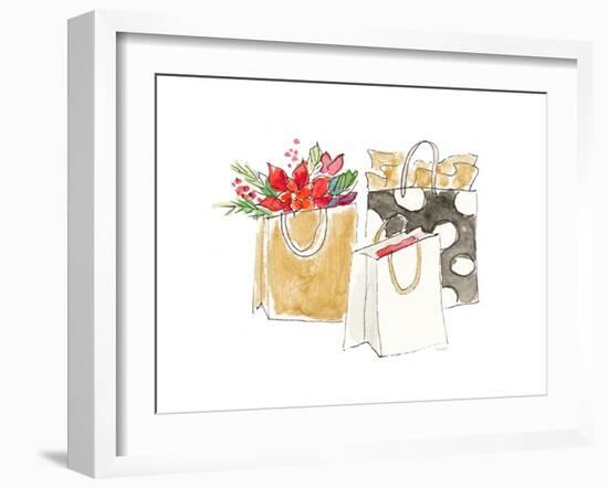 Holiday Shopping Bags I-Lanie Loreth-Framed Art Print