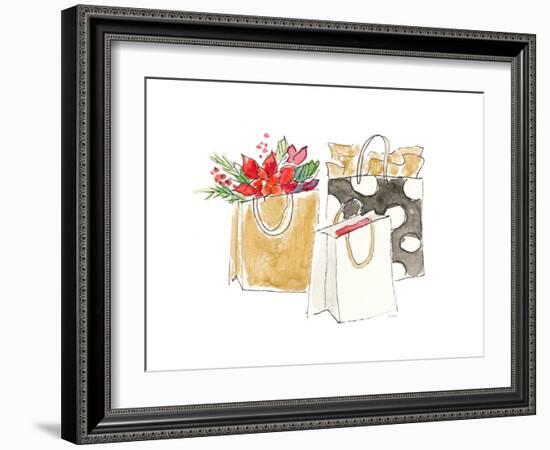 Holiday Shopping Bags I-Lanie Loreth-Framed Art Print