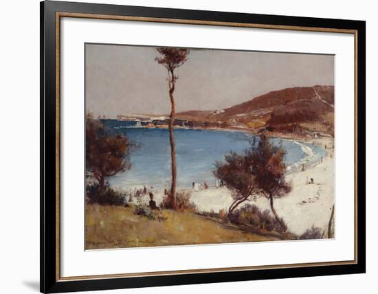 Holiday sketch at Coogee-Tom Roberts-Framed Premium Giclee Print