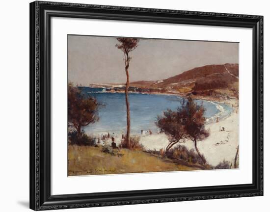 Holiday sketch at Coogee-Tom Roberts-Framed Premium Giclee Print