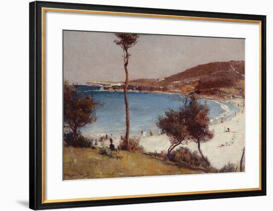 Holiday sketch at Coogee-Tom Roberts-Framed Premium Giclee Print