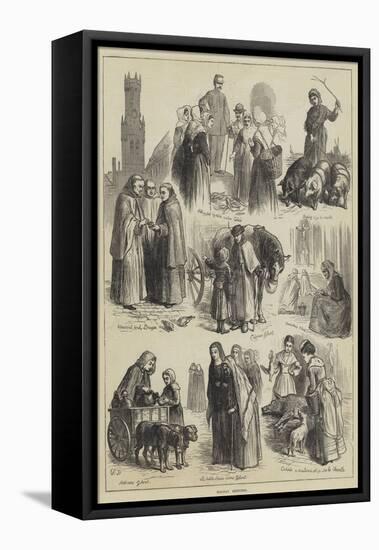 Holiday Sketches-Ebenezer Newman Downard-Framed Premier Image Canvas