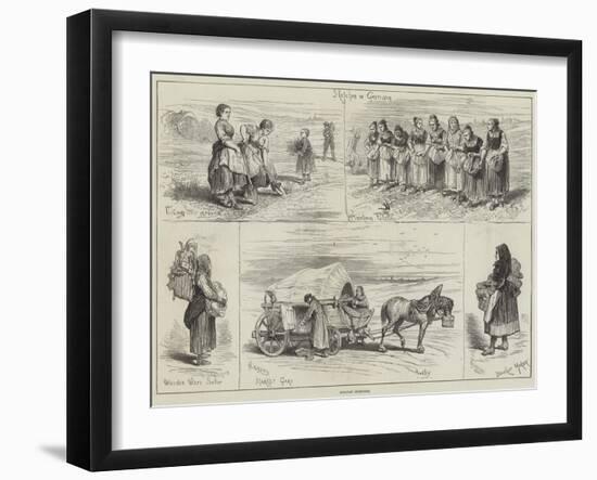 Holiday Sketches-null-Framed Giclee Print