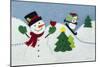 Holiday Snowman-Betz White-Mounted Art Print