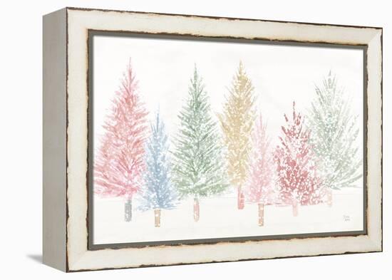 Holiday Sparkle I Pastel-Dina June-Framed Stretched Canvas