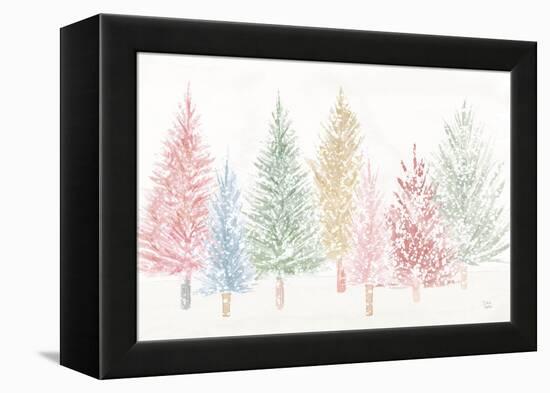 Holiday Sparkle I Pastel-Dina June-Framed Stretched Canvas