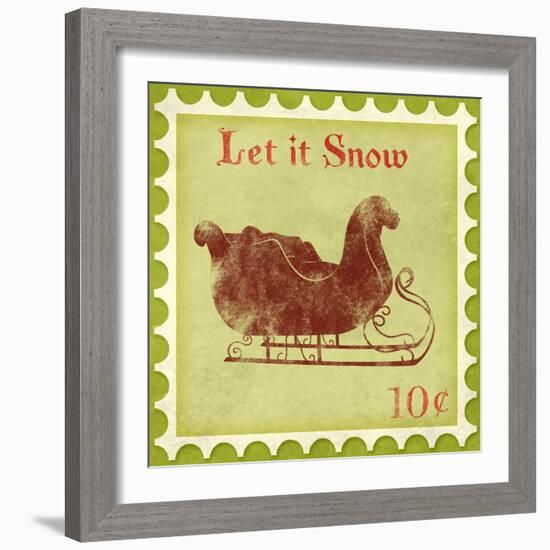 Holiday Stamp VI-Sd Graphics Studio-Framed Art Print