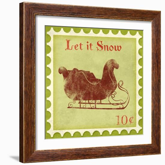 Holiday Stamp VI-Sd Graphics Studio-Framed Art Print