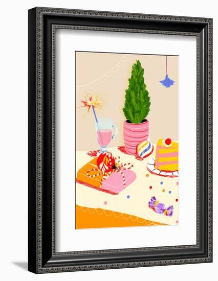 Holiday Table-Gigi Rosado-Framed Photographic Print