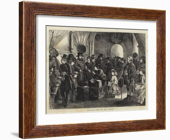 Holiday Time at the Tower-Henry Woods-Framed Giclee Print