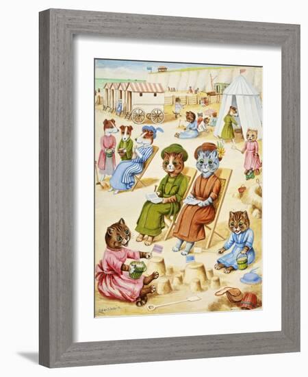 Holiday Time-Louis Wain-Framed Giclee Print