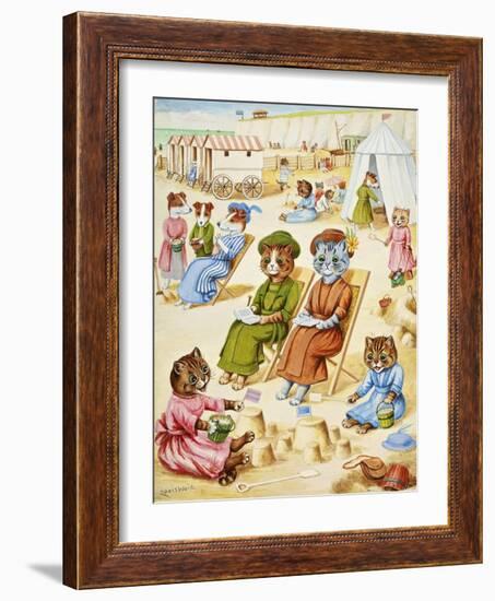 Holiday Time-Louis Wain-Framed Giclee Print