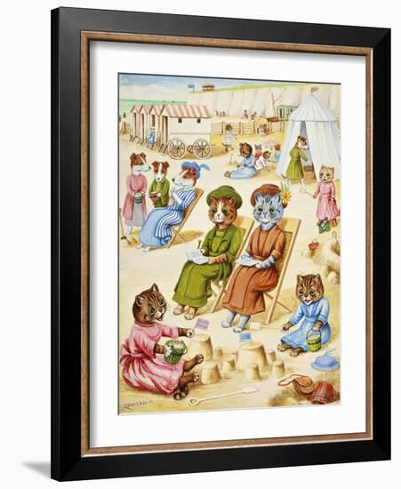 Holiday Time-Louis Wain-Framed Giclee Print