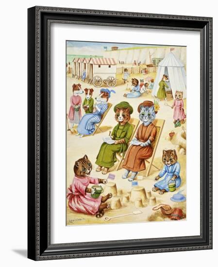 Holiday Time-Louis Wain-Framed Giclee Print