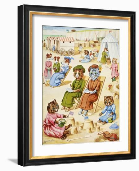 Holiday Time-Louis Wain-Framed Giclee Print