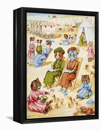 Holiday Time-Louis Wain-Framed Premier Image Canvas