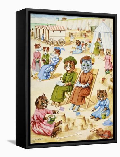 Holiday Time-Louis Wain-Framed Premier Image Canvas