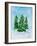 Holiday Trees-Julie DeRice-Framed Art Print