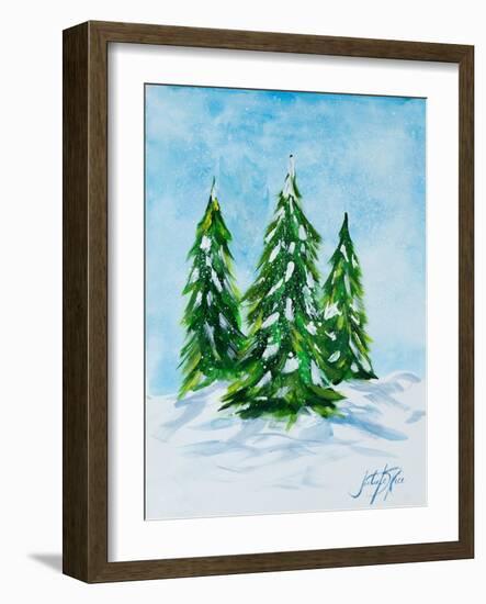 Holiday Trees-Julie DeRice-Framed Art Print