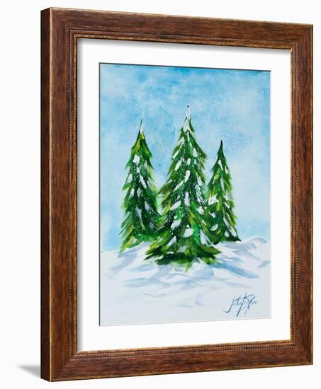 Holiday Trees-Julie DeRice-Framed Art Print