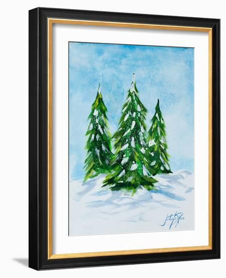 Holiday Trees-Julie DeRice-Framed Art Print