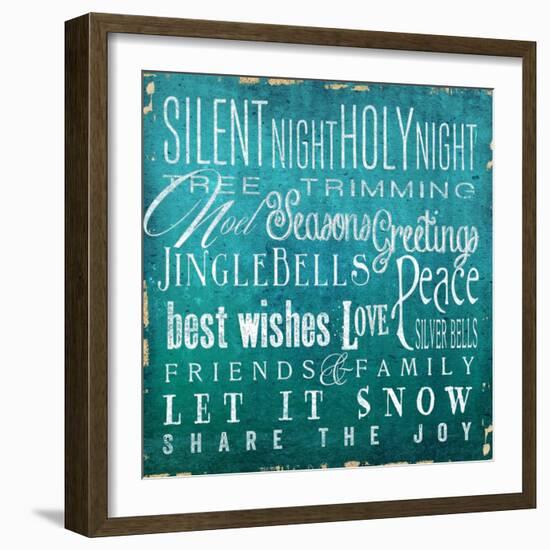 Holiday Type I-Elizabeth Medley-Framed Art Print